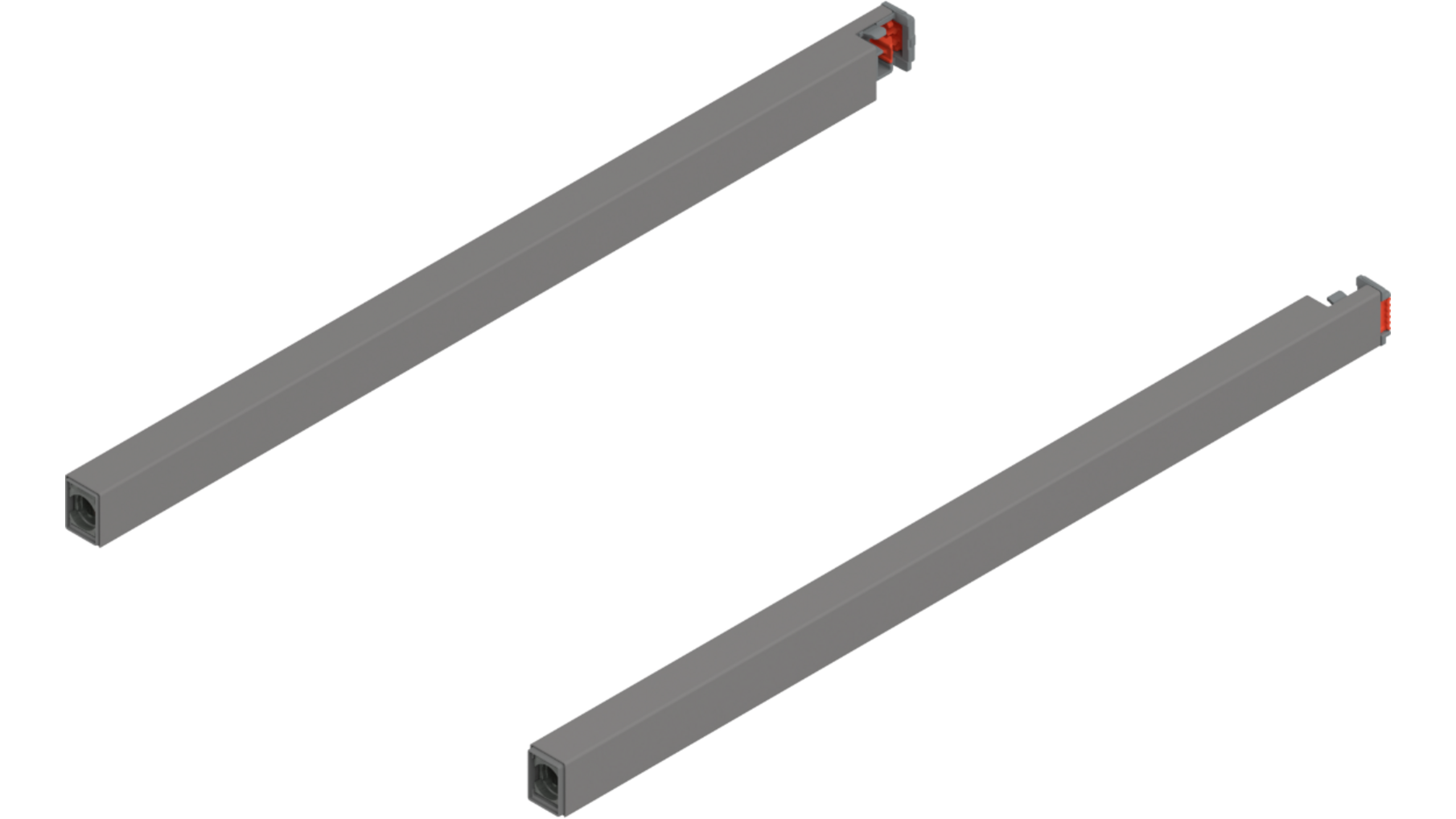 Reling L+R voor Merivobox, 350mm Indiumgrijs
