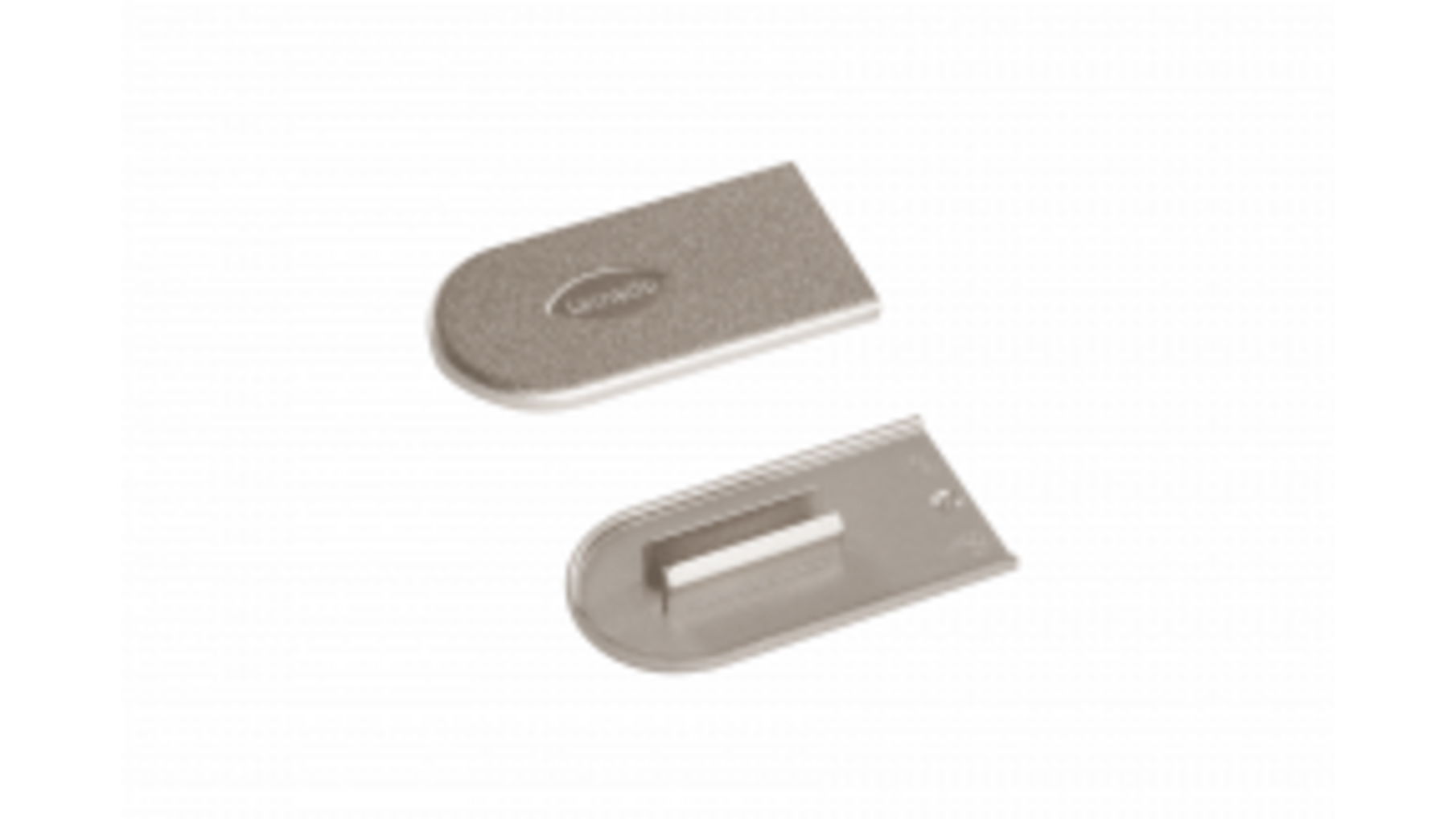 Cabineo afdekkappen metal look nikkel, 2000 stuks