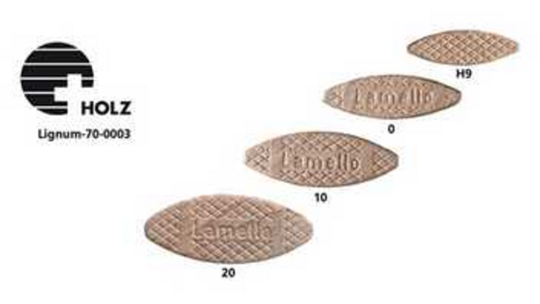 Lamellen type 20, (56x23x4 mm), 1000 stuks/doos