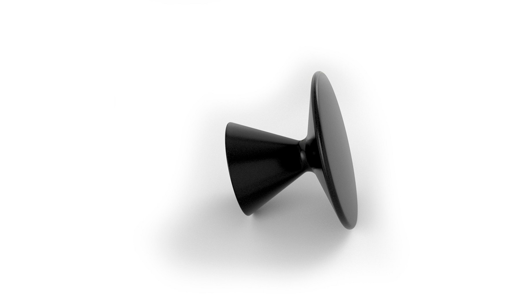 Jashaak DIABOLO mat zwart diameter 60mm, 35mm hoog