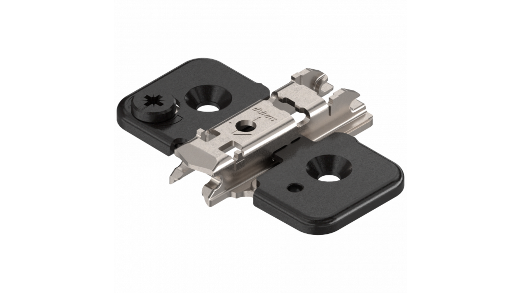 Kruismontageplaat excentrisch verstelbaar 0mm, Onyx