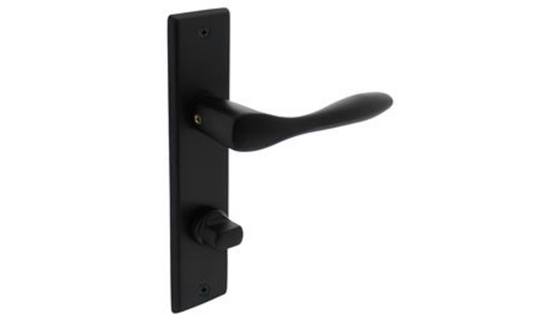 Deurkruk Banaan met schild 181x41x7mm WC63/8mm mat zwart