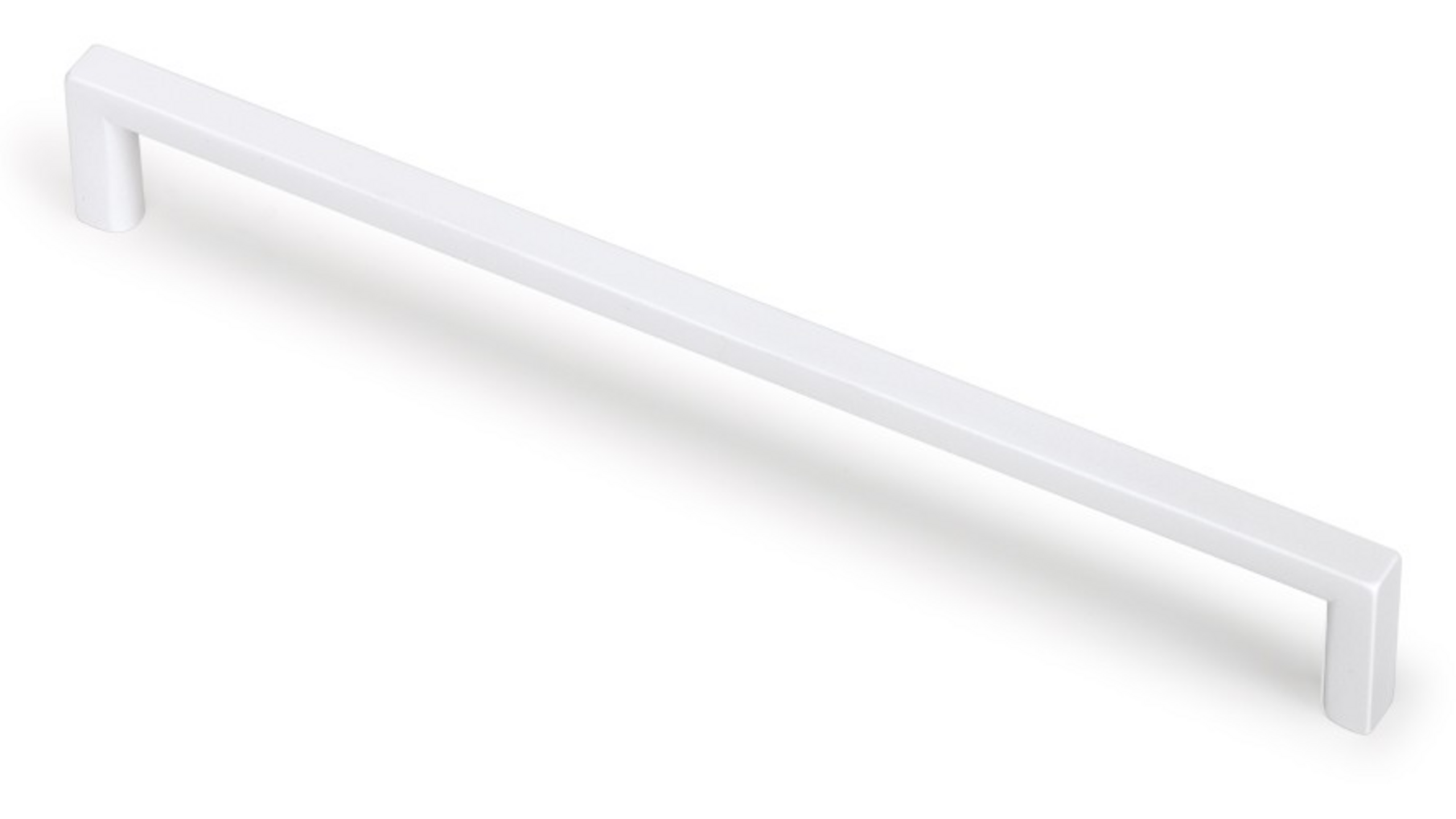 Greep BASIC mat wit 136x8x28mm, hartmaat 128mm