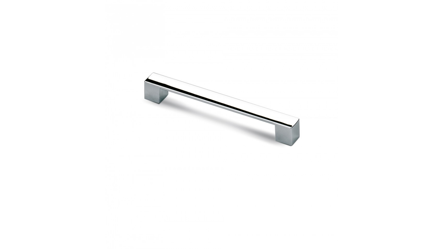 Greep BLOCK glans chroom 129x18mm, hartmaat 96mm