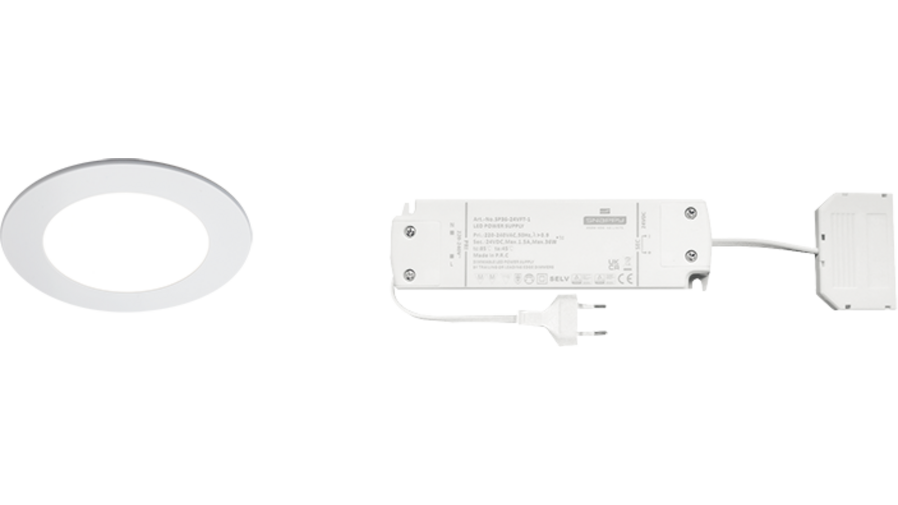 1x Atom mat wit 24V + RL-dimbare driver 36W