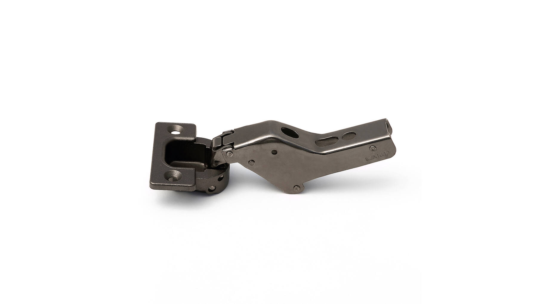 Scharnier met veer inliggend heavy duty zwart nikkel