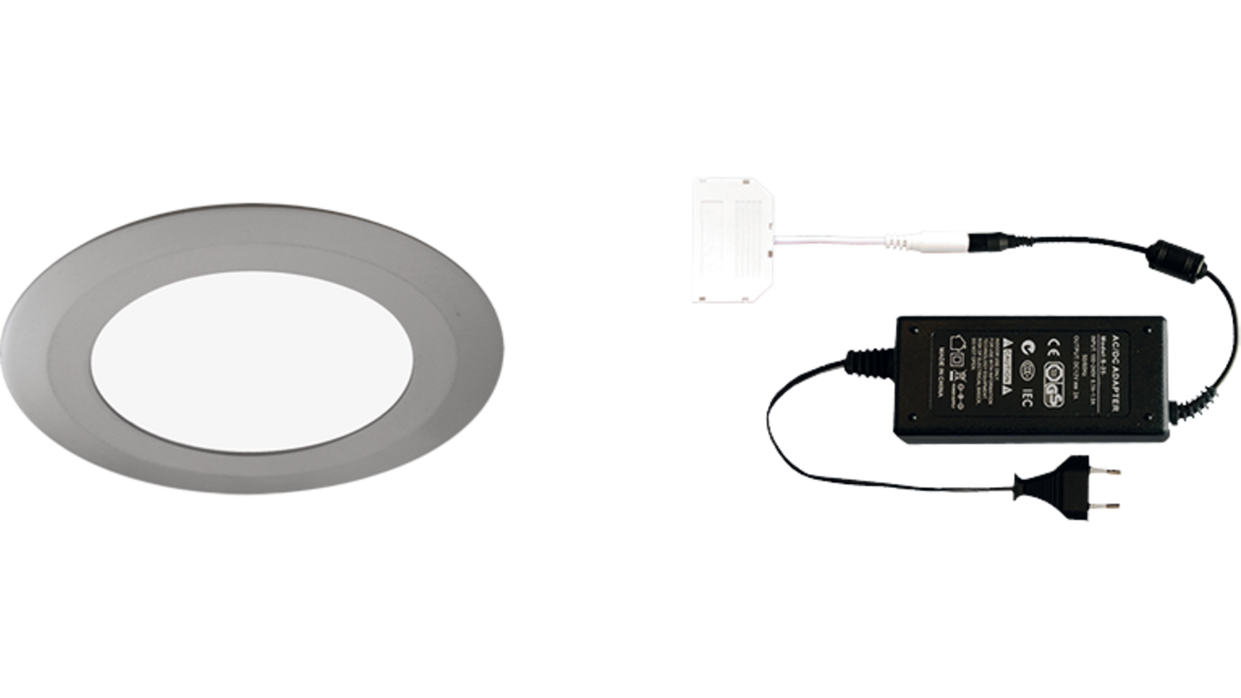 4x Date Edelstaal Look 12V + Driver 24W