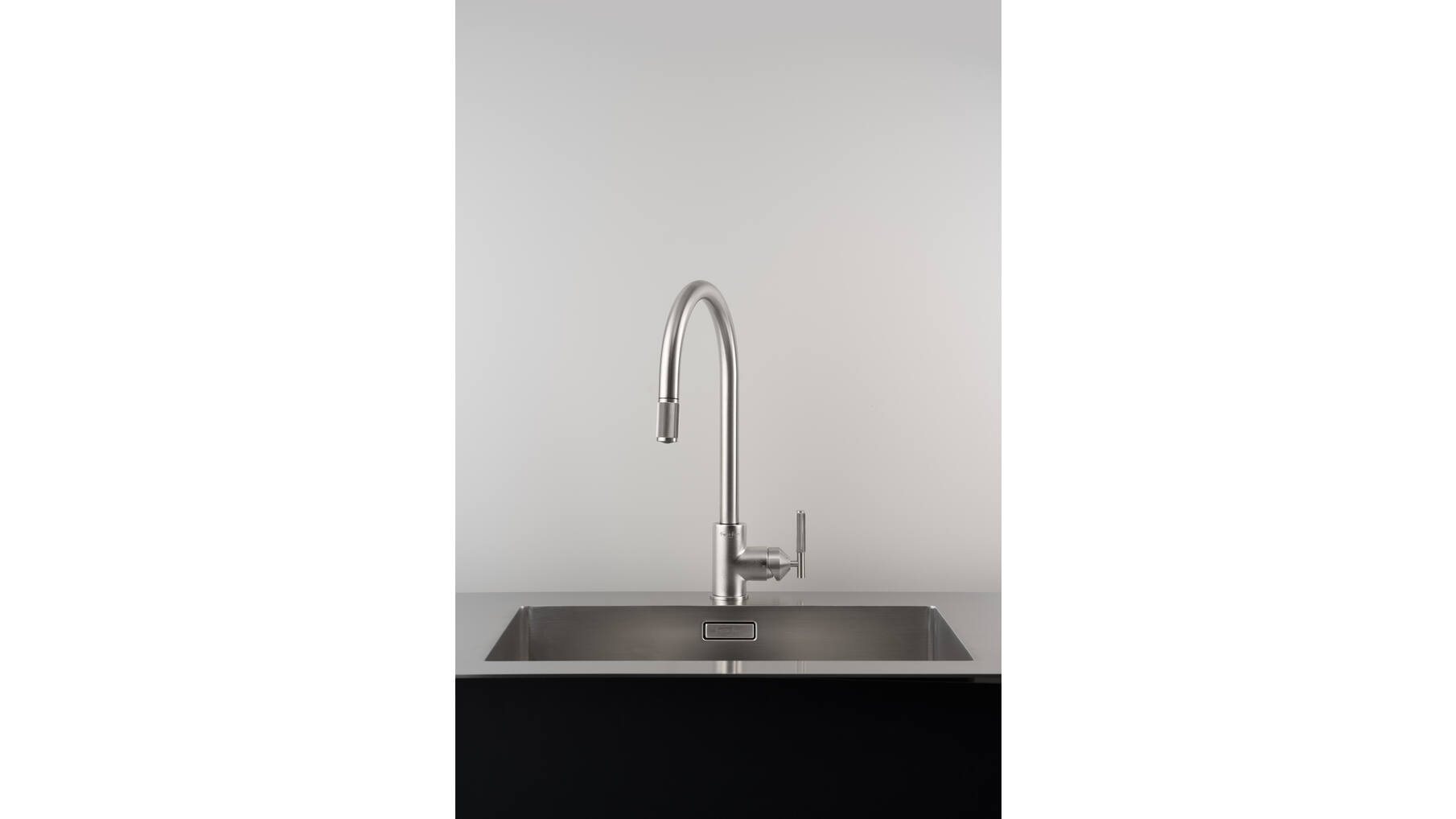 Type A Kitchen Tap/Linear/Mixer w/ Pull Out Spray/Steel