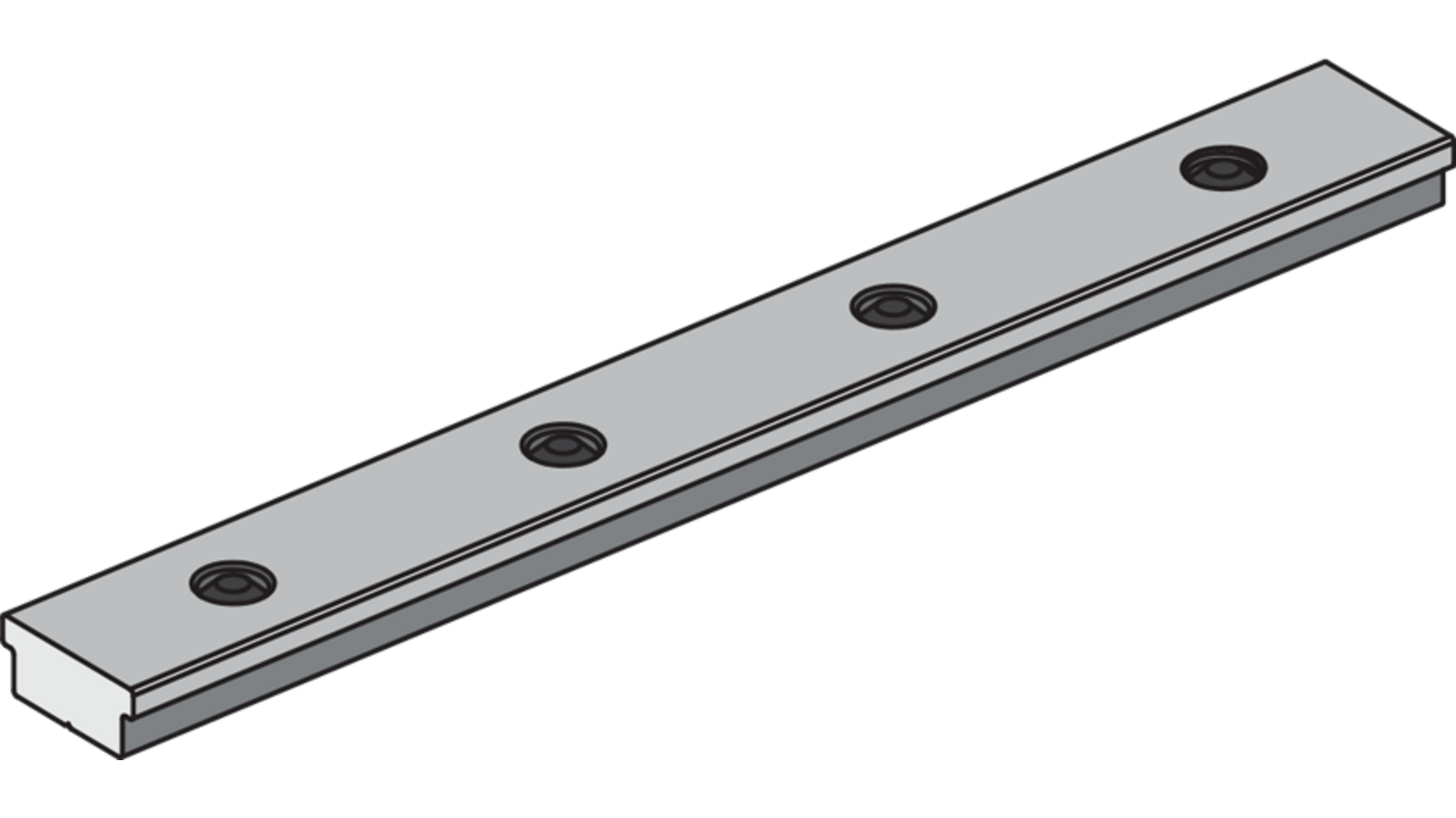 Spaceship bovenrail verbindingsprofiel, lengte 100mm