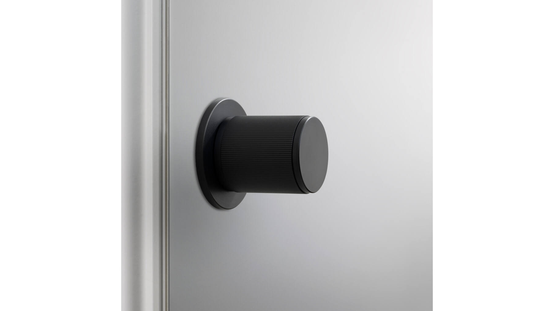Fixed Door Knob/Double-Sided/Linear/Welders Black