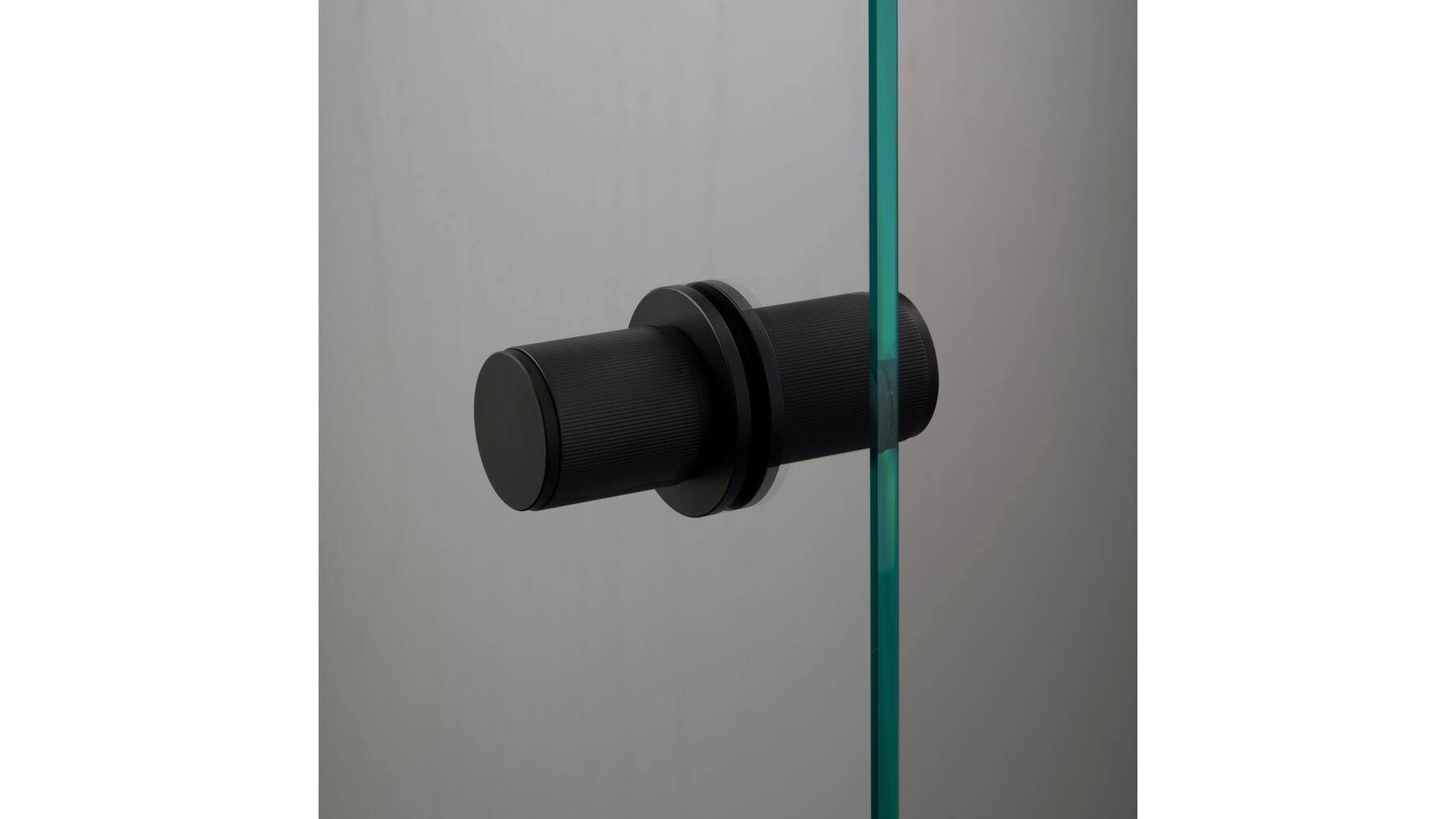 Fixed Door Knob/Double-Sided/Linear/Welders Black