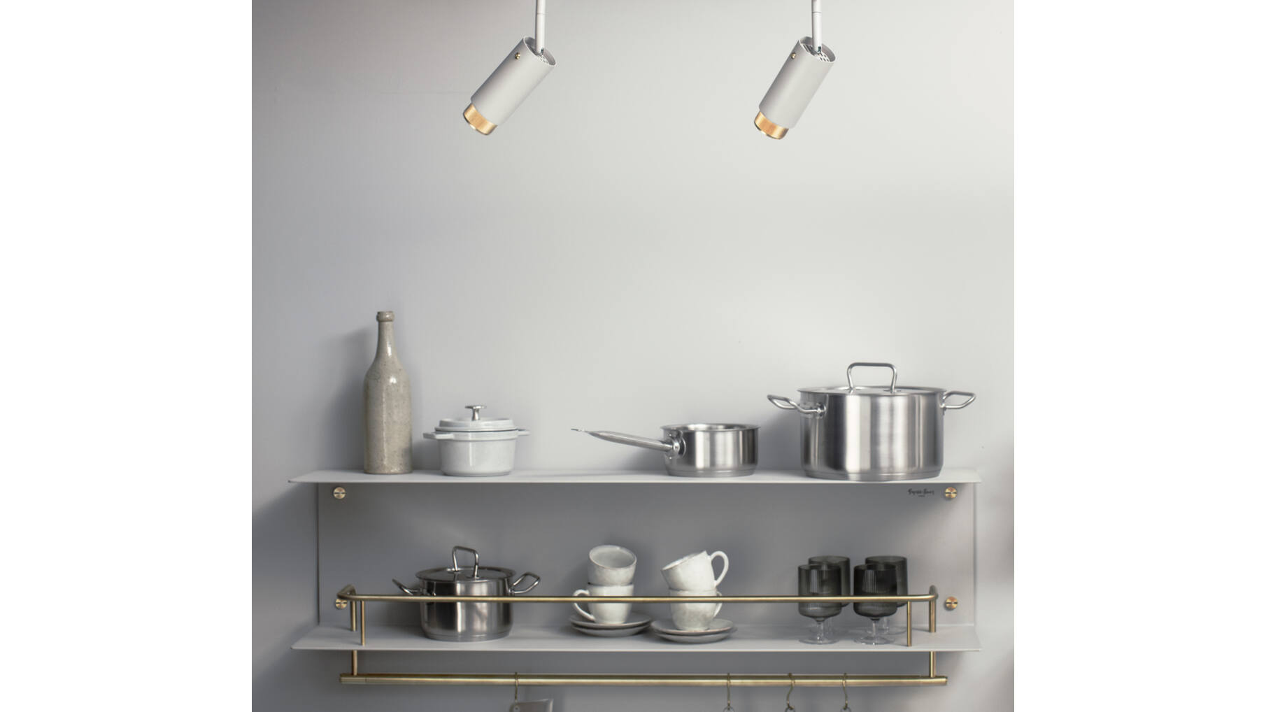 Hanger Shelf/Stone/Steel