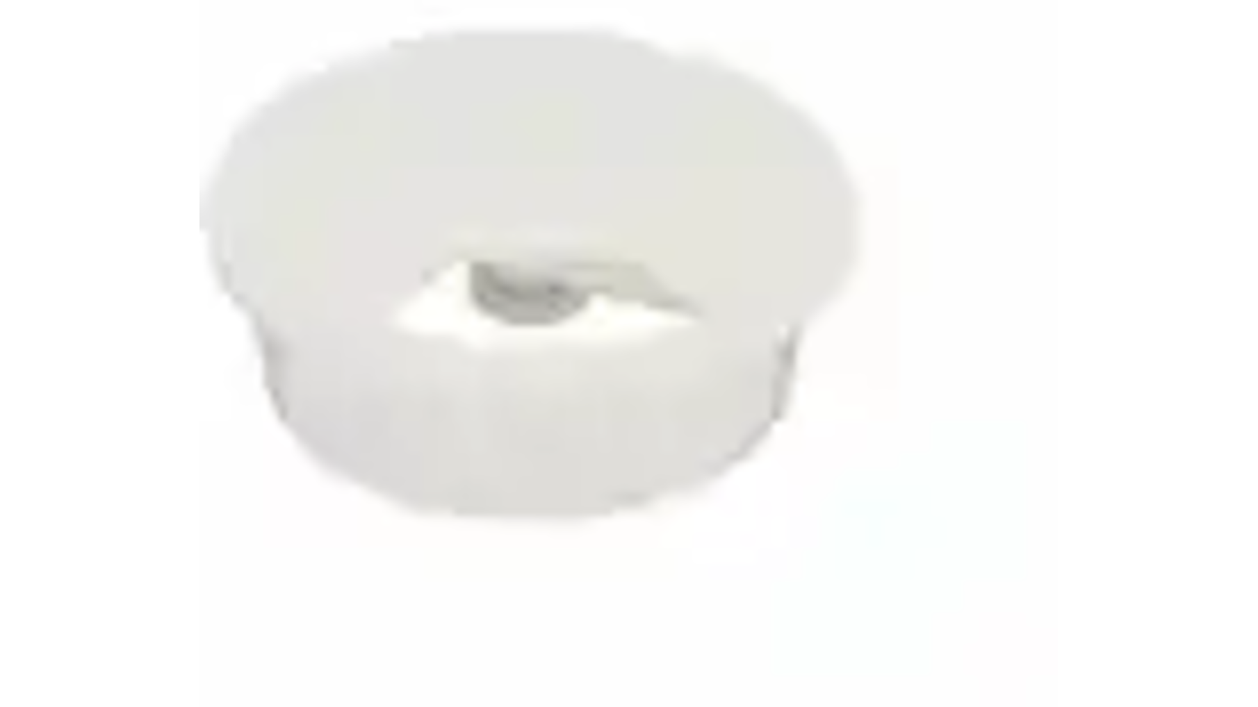 Kabeldoorvoer klep met veer 60mm kunststof wit