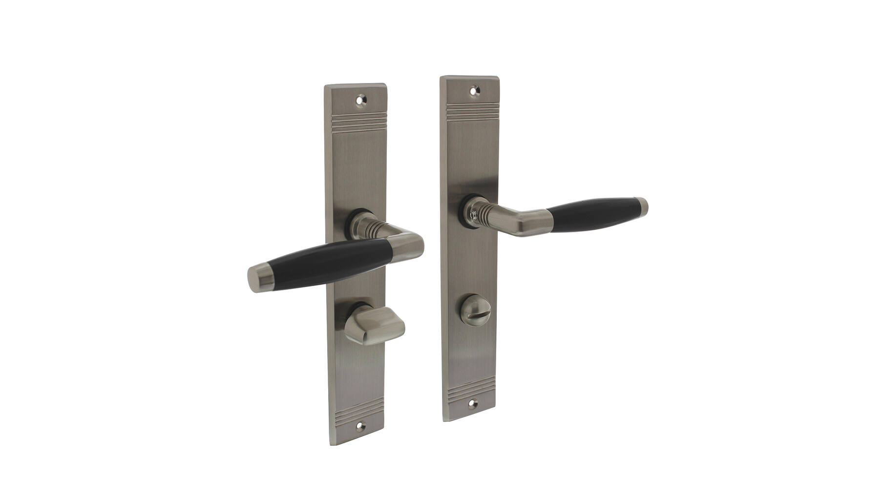 Deurkruk Ton Basic met schild WC63/8mm nikkel mat