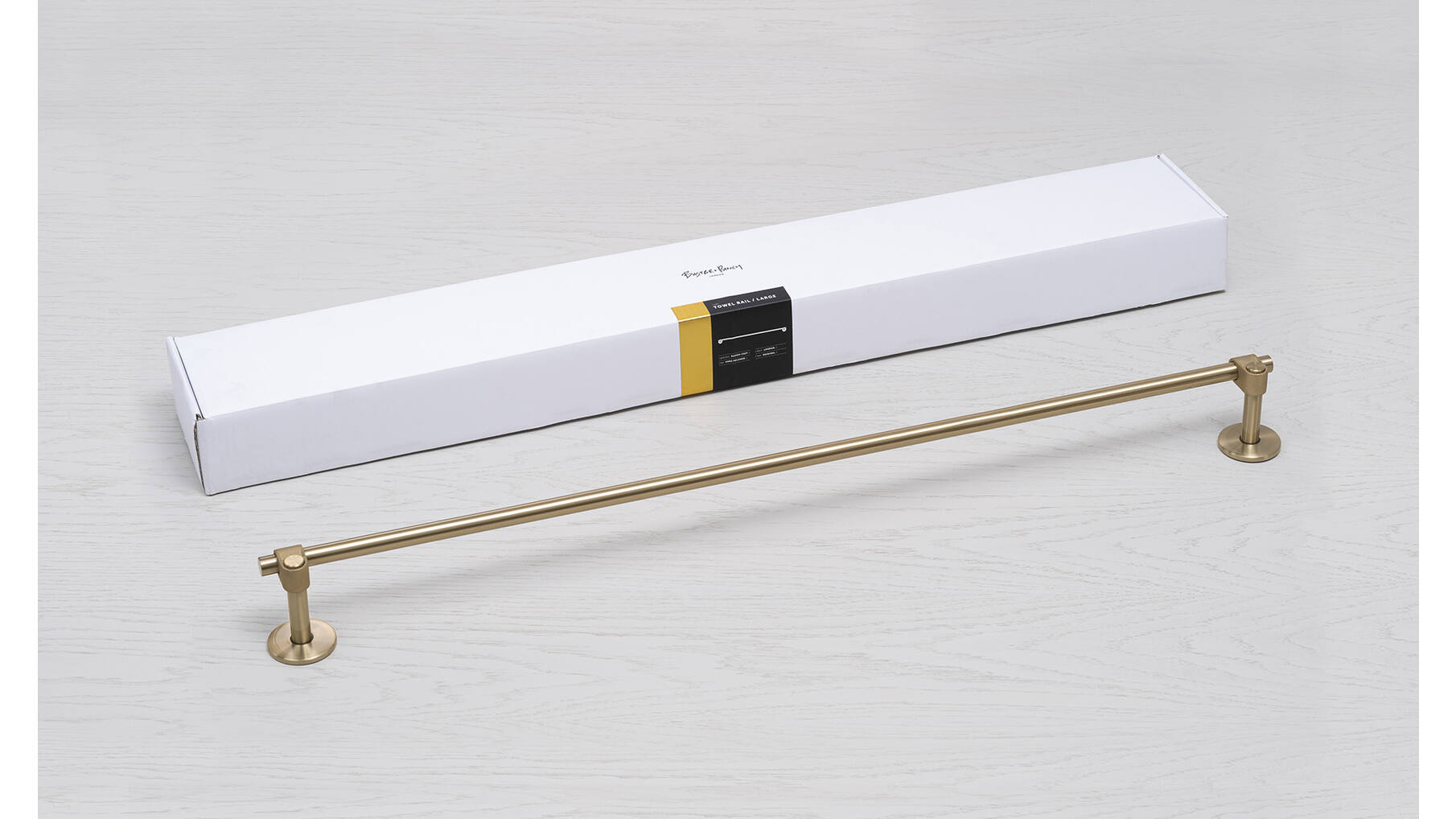 Towel Rail/Large 900Mm/35.4 Inches/Cast/Brass