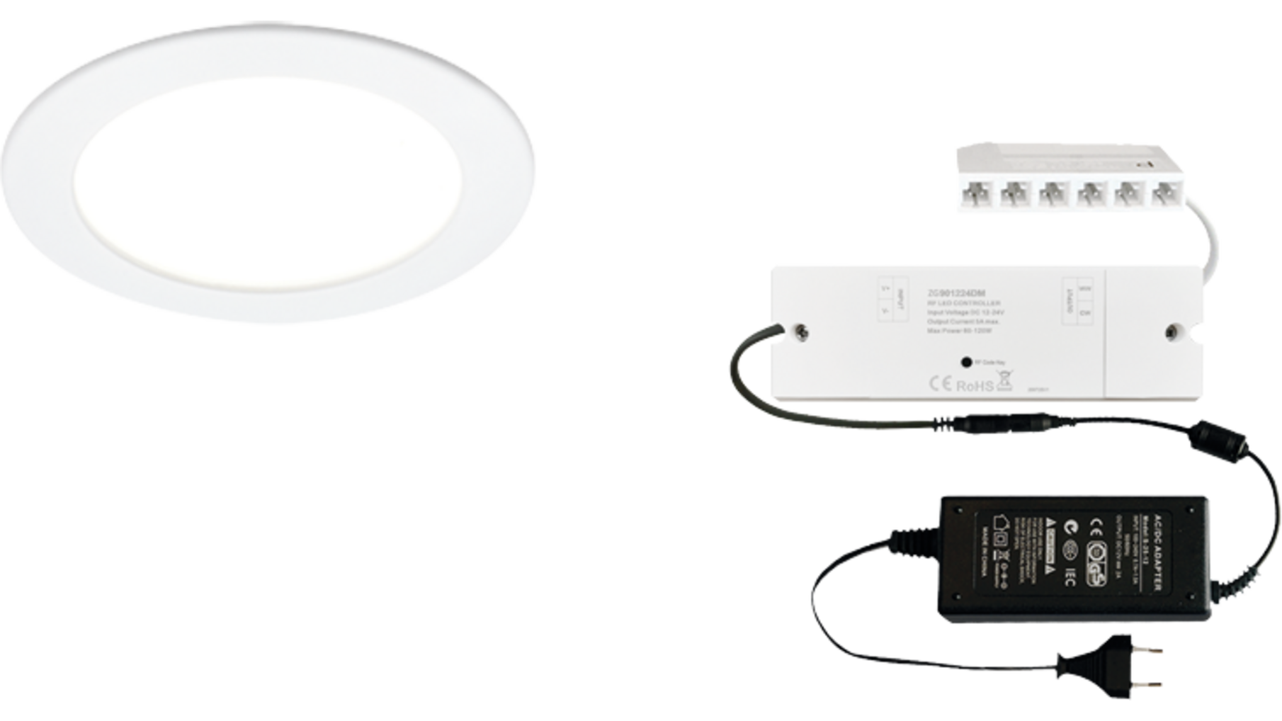 6x Smally XS Plus mat wit 24V+ ZigBee D-Motion + Driver 24W