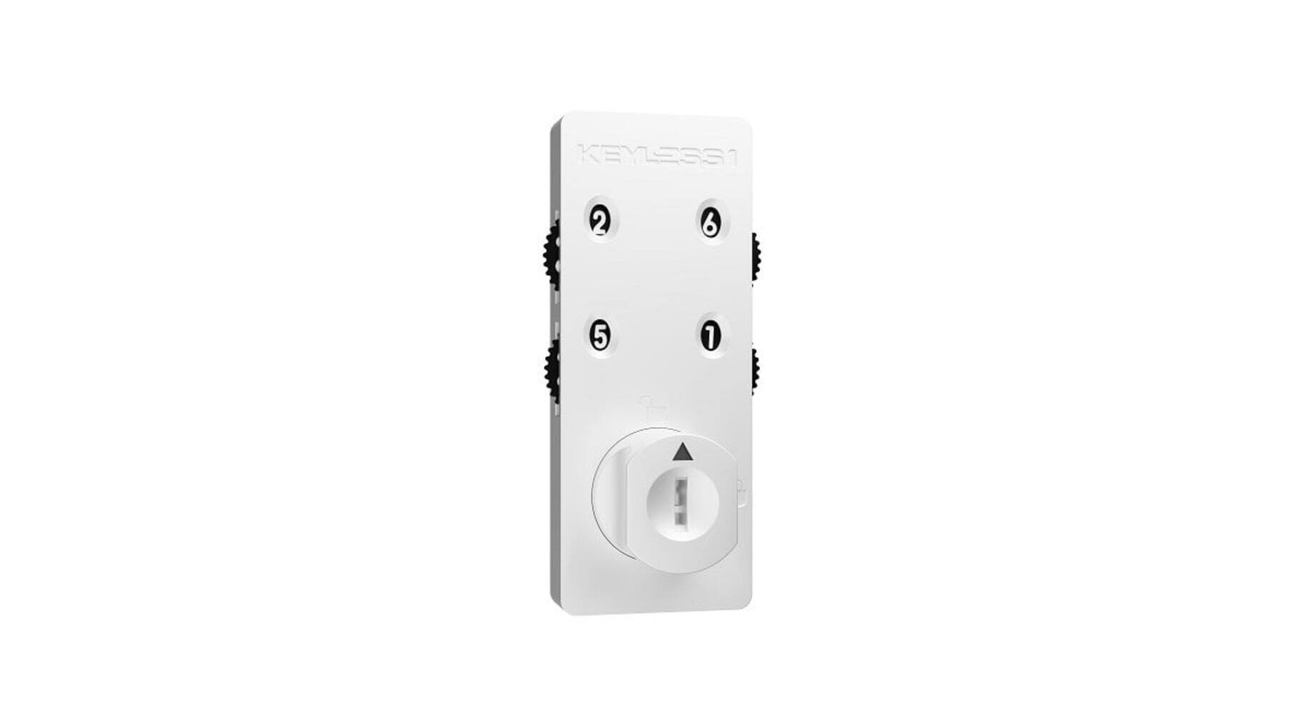 Codeslot KEYLESS1 mat wit 4 wieltjes deurdike 1-32mm