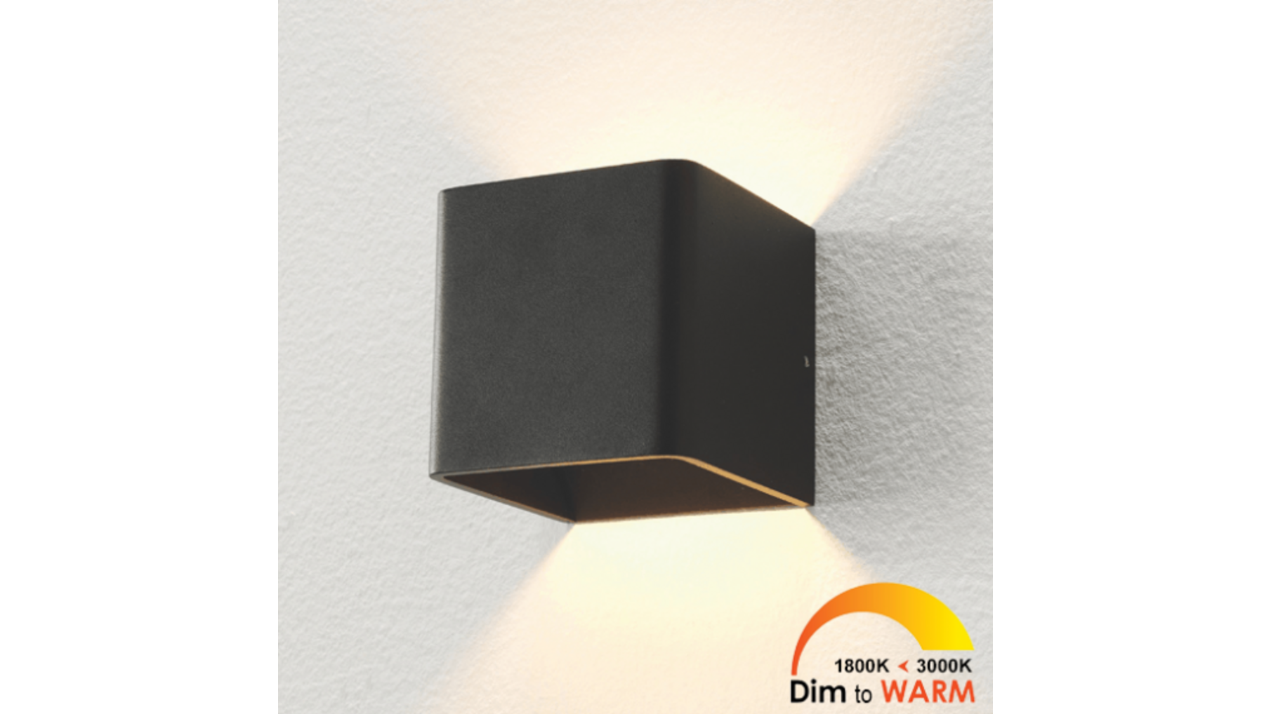 Wandlamp Vigo Up/down zwart IP20  D2W