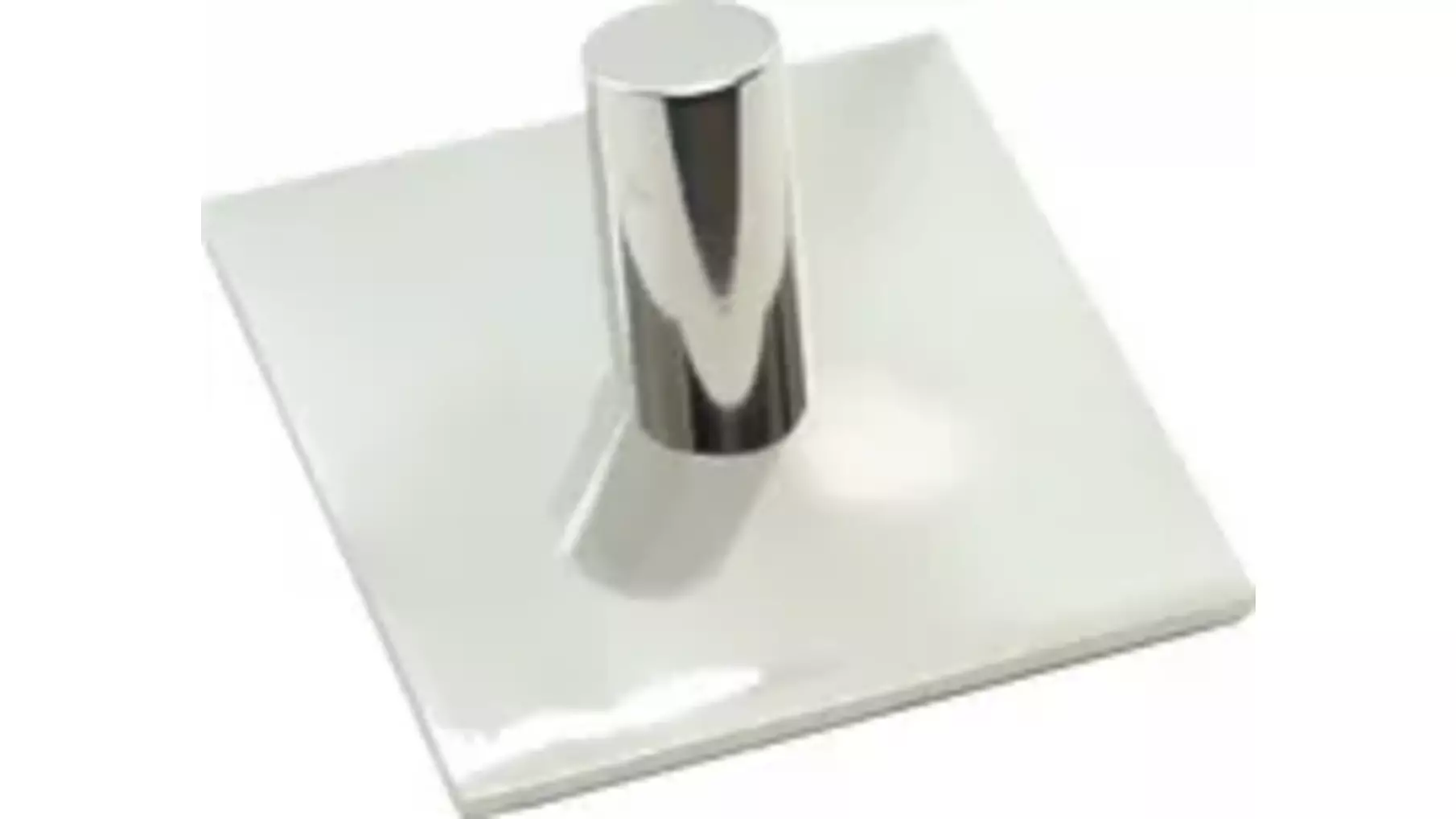 Kapstok met plaat 50x50, 1 haaks
