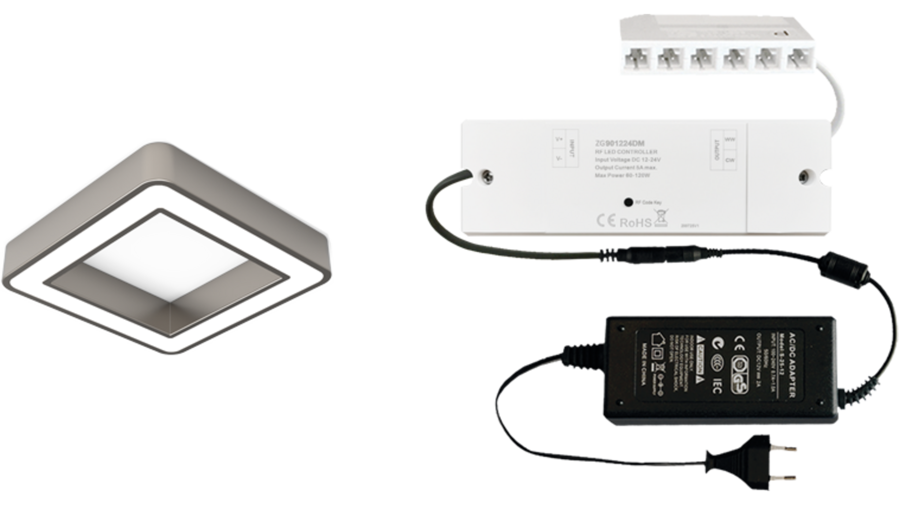 3x Hipso BH-SP Edel.Look D-Motion + ZigBee + Driver 24W