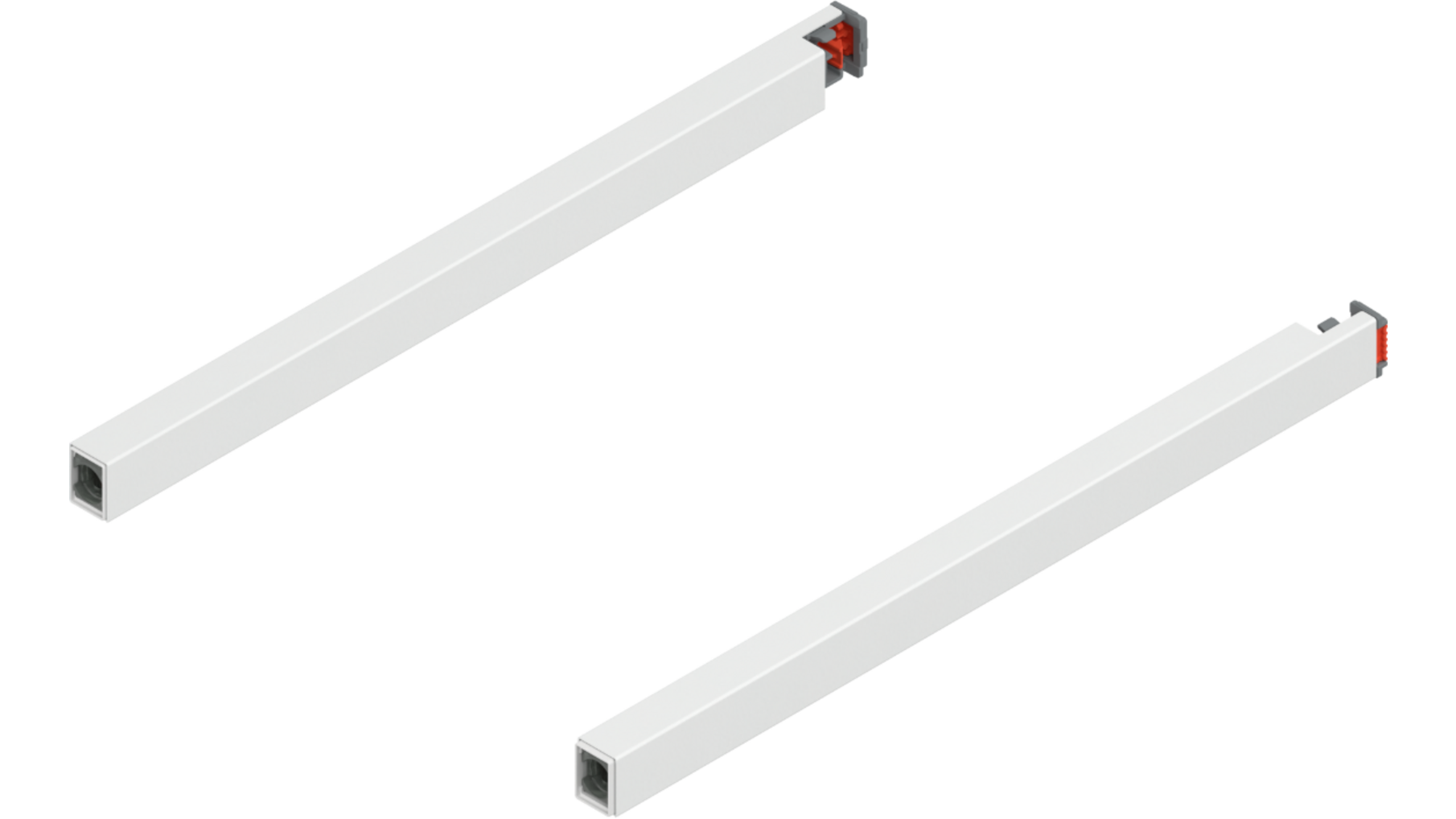Reling L+R voor Merivobox, 300mm zijdewit
