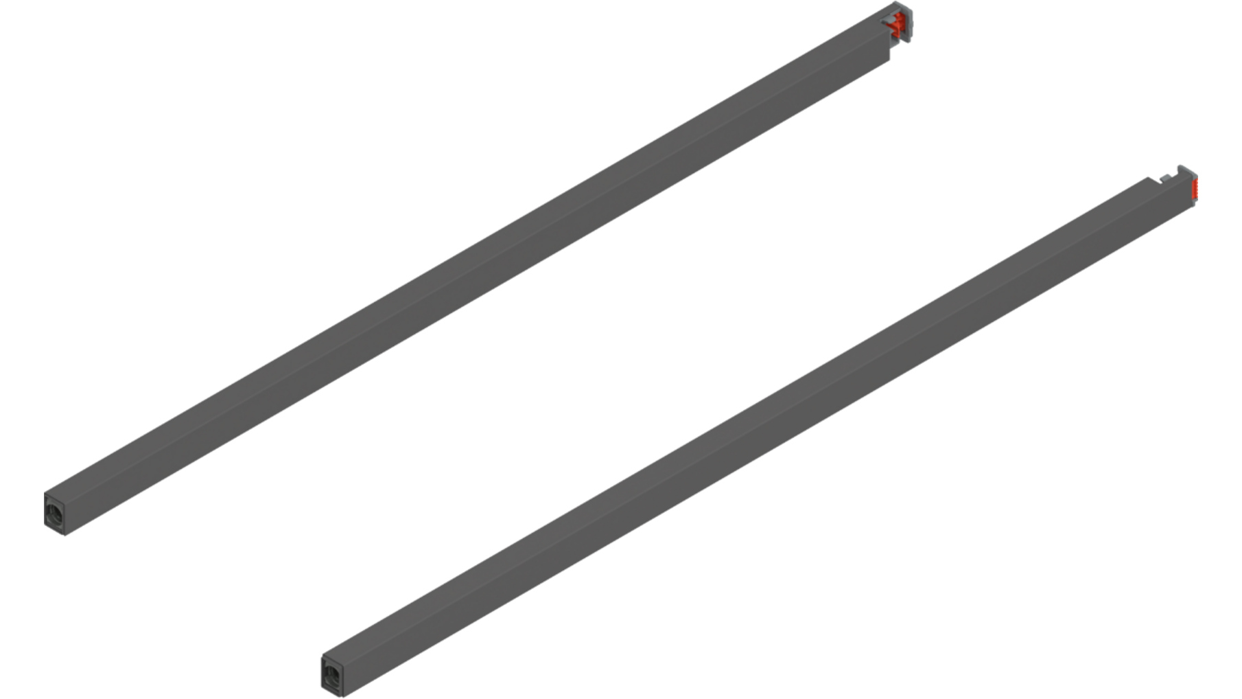 Reling L+R voor Merivobox, 600mm oriongrijs