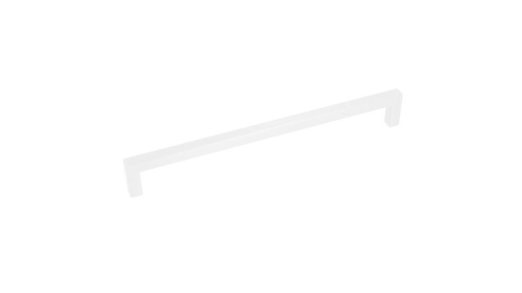 Greep 9x9mm hoh 128mm wit gelakt totale lengte 136mm