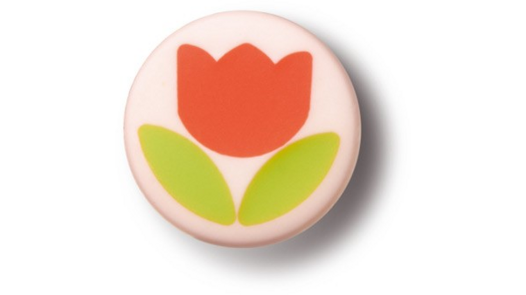 Knop nylon 50mm rond RODE TULP