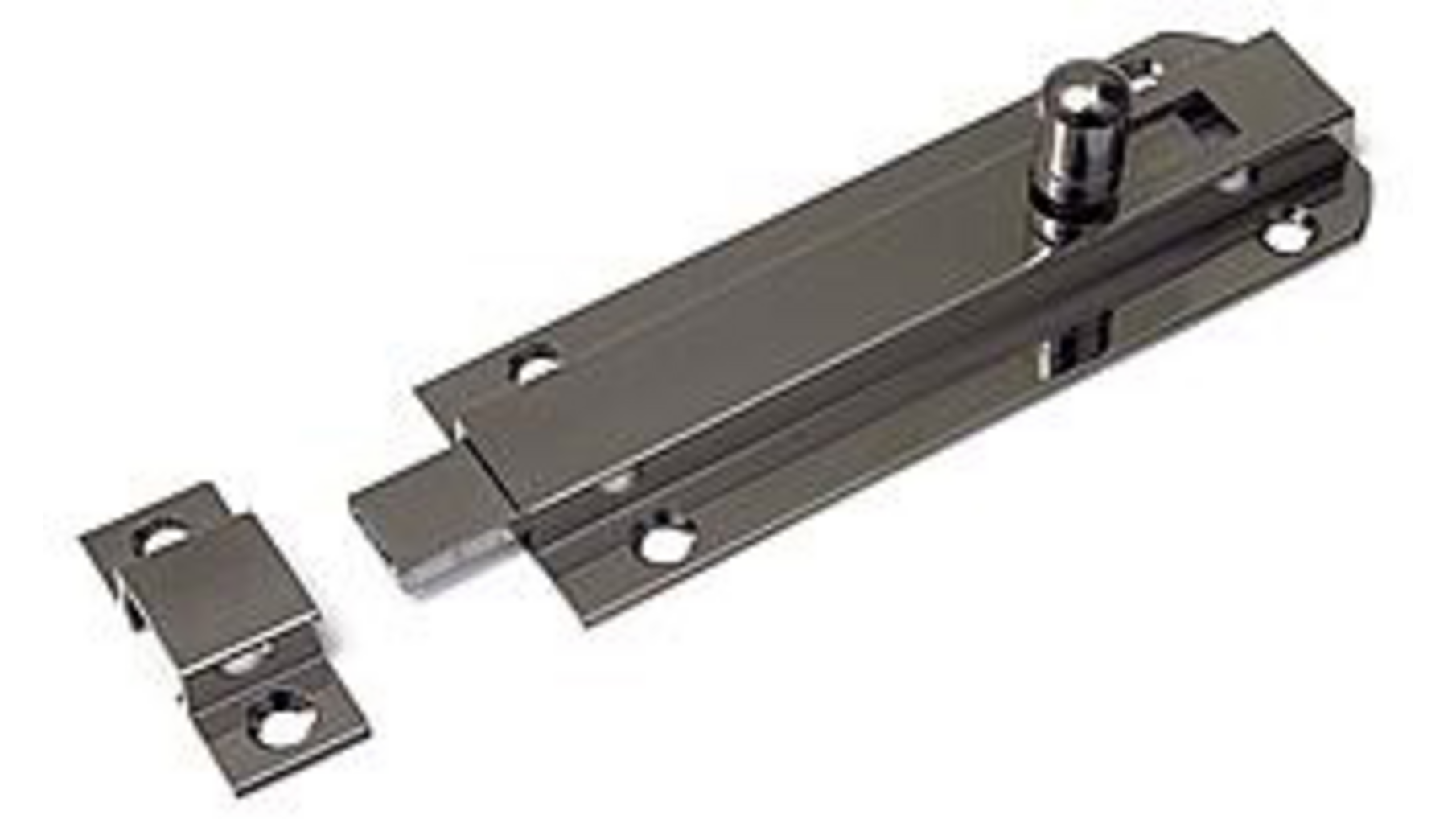 Profielschuif / vlak model / 25x080mm / messing vernikkeld