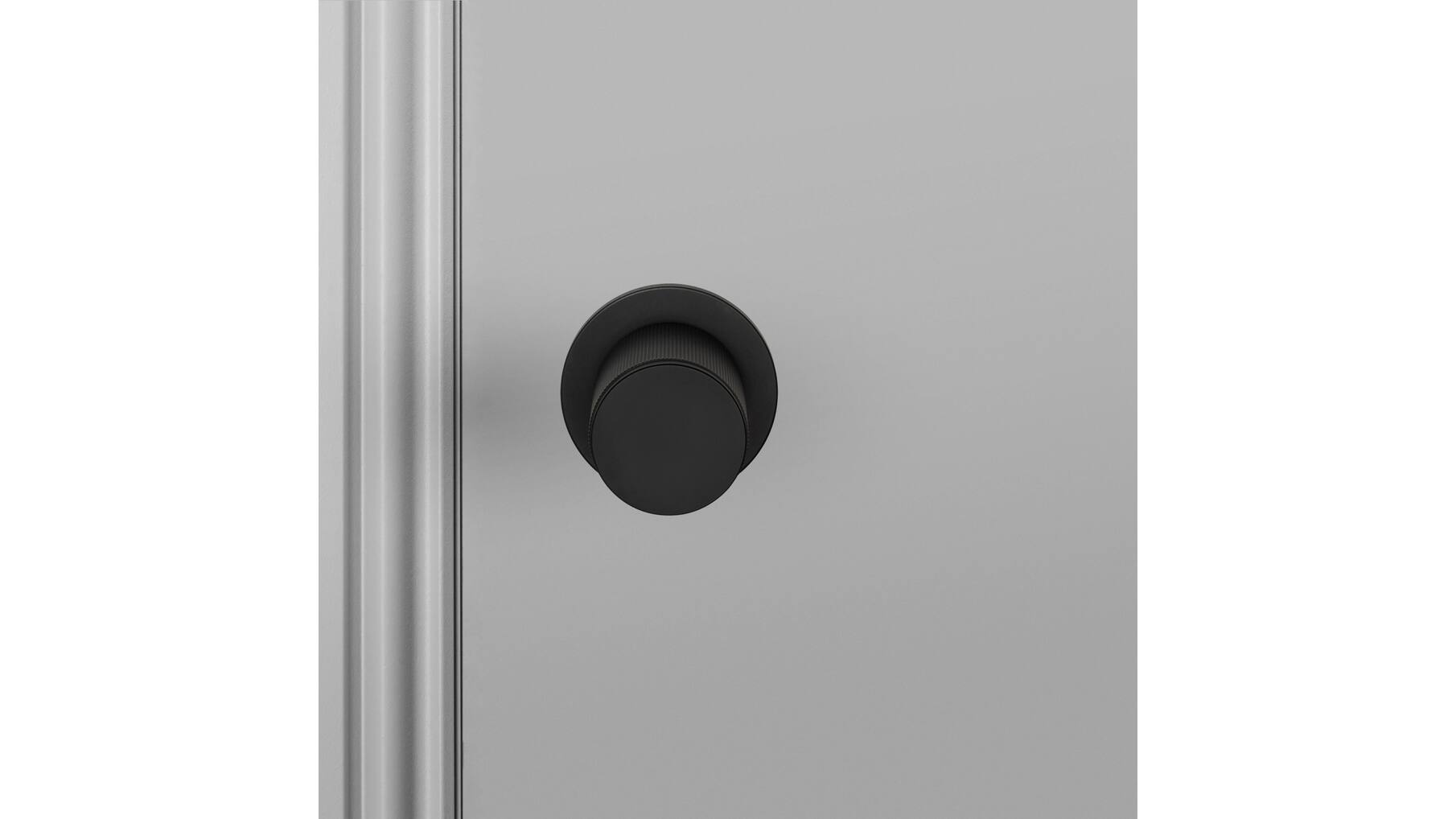 Door Knob Set/Linear/Welders Black