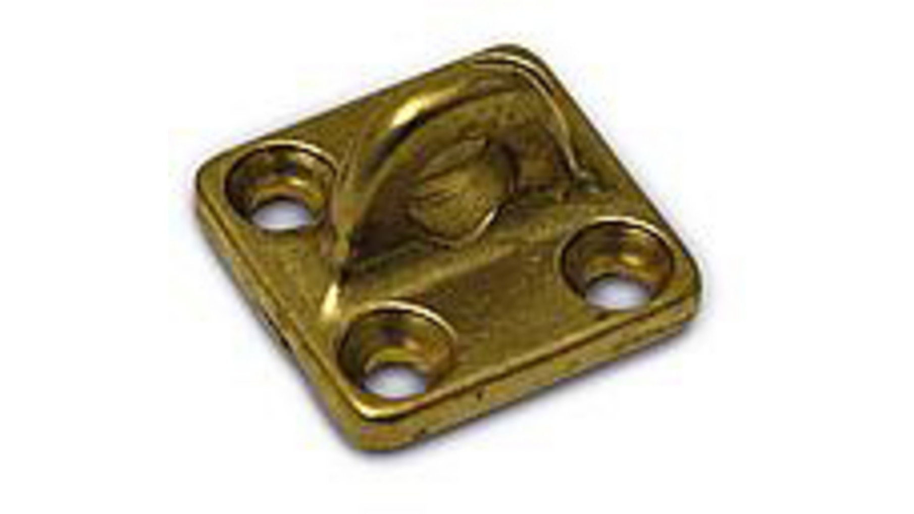 Oog voor Kajuithaak / 150 mm / messing gepolijst