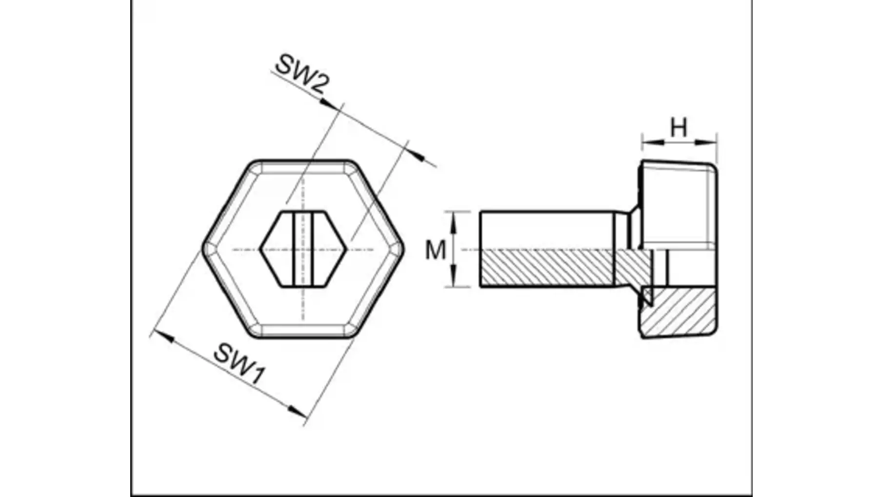 Stelvoeten LS 25/M8x50mm met 45mm draad