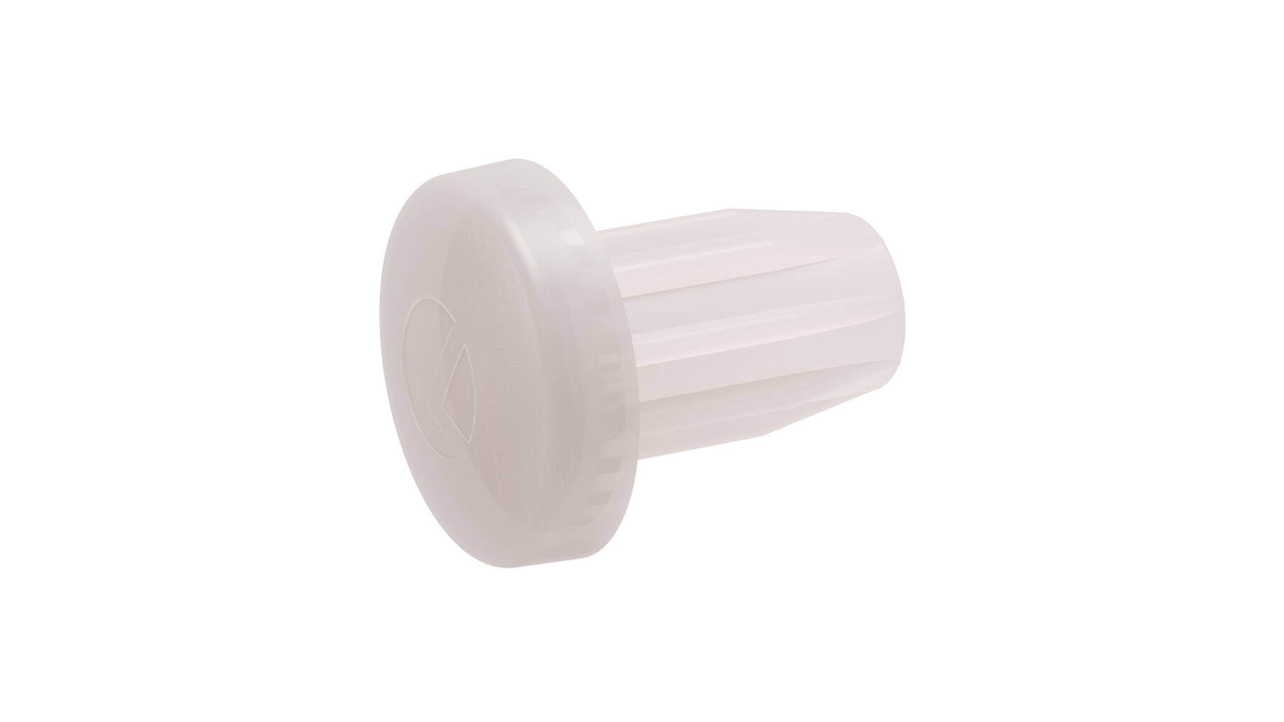 Deurbuffer stift 5mm, schotel 8mm x 2,5mm dik transparant