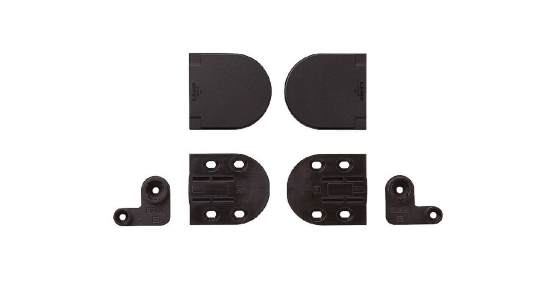 Dekselscharnier zwart 50BL soft close infrees, prijs per set