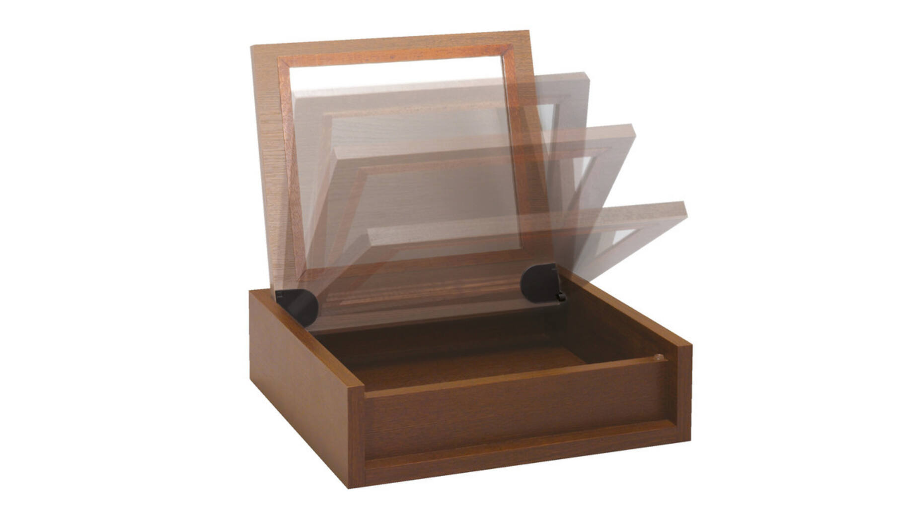 Dekselscharnier zwart 50BL soft close infrees, prijs per set