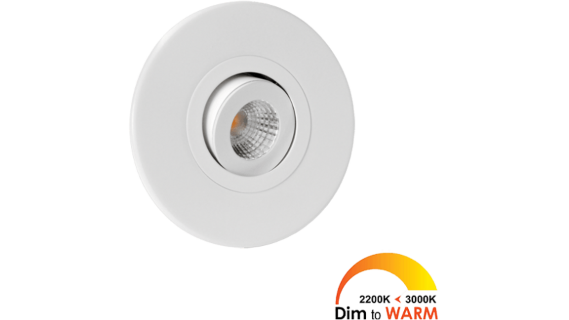 2x Monza rond wit DTW 3000K-2200K+2x verl+Driver RL dimbaar