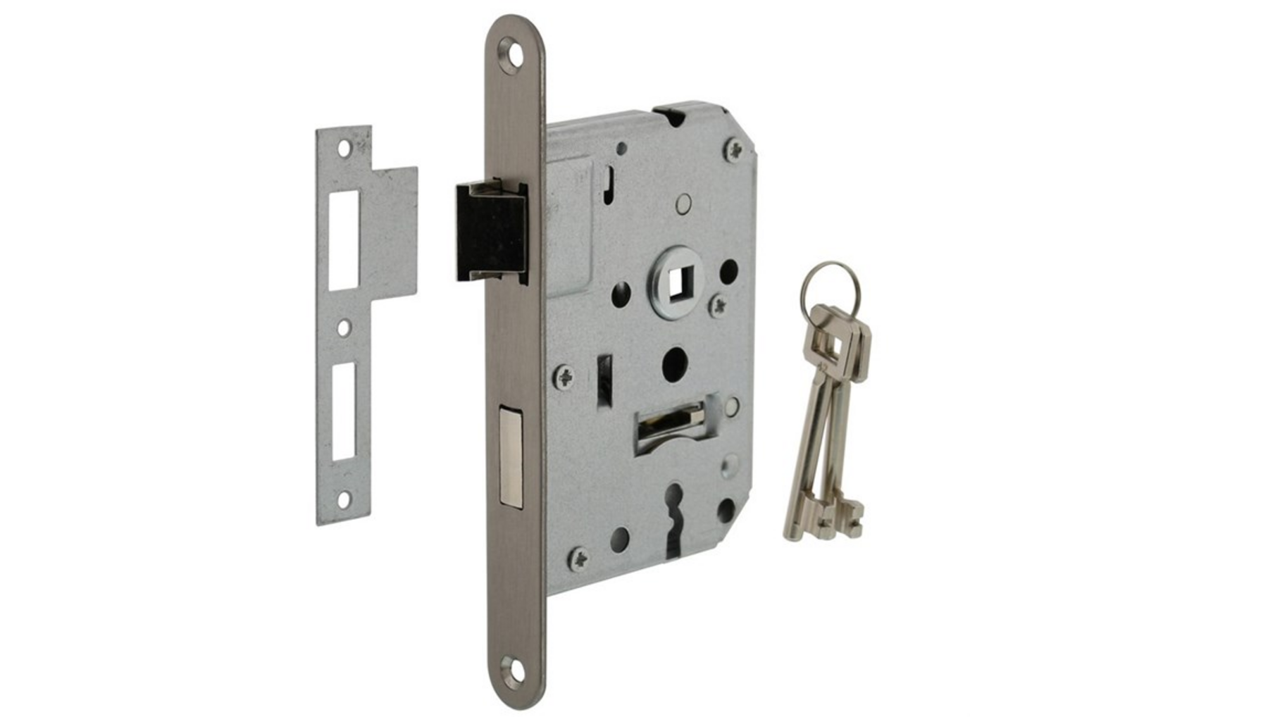 Woningbouw klavier dag- en nachtslot 55 mm rvs geborsteld