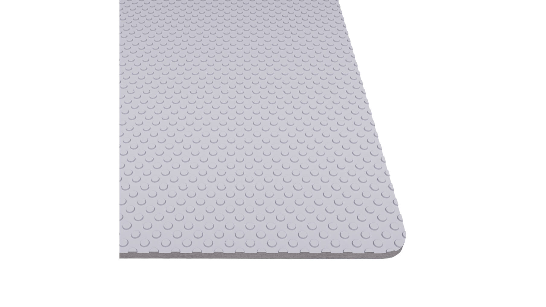 Antislipmat zilver hoog 480mmm, dik 1.2mm op rol van 20mtr