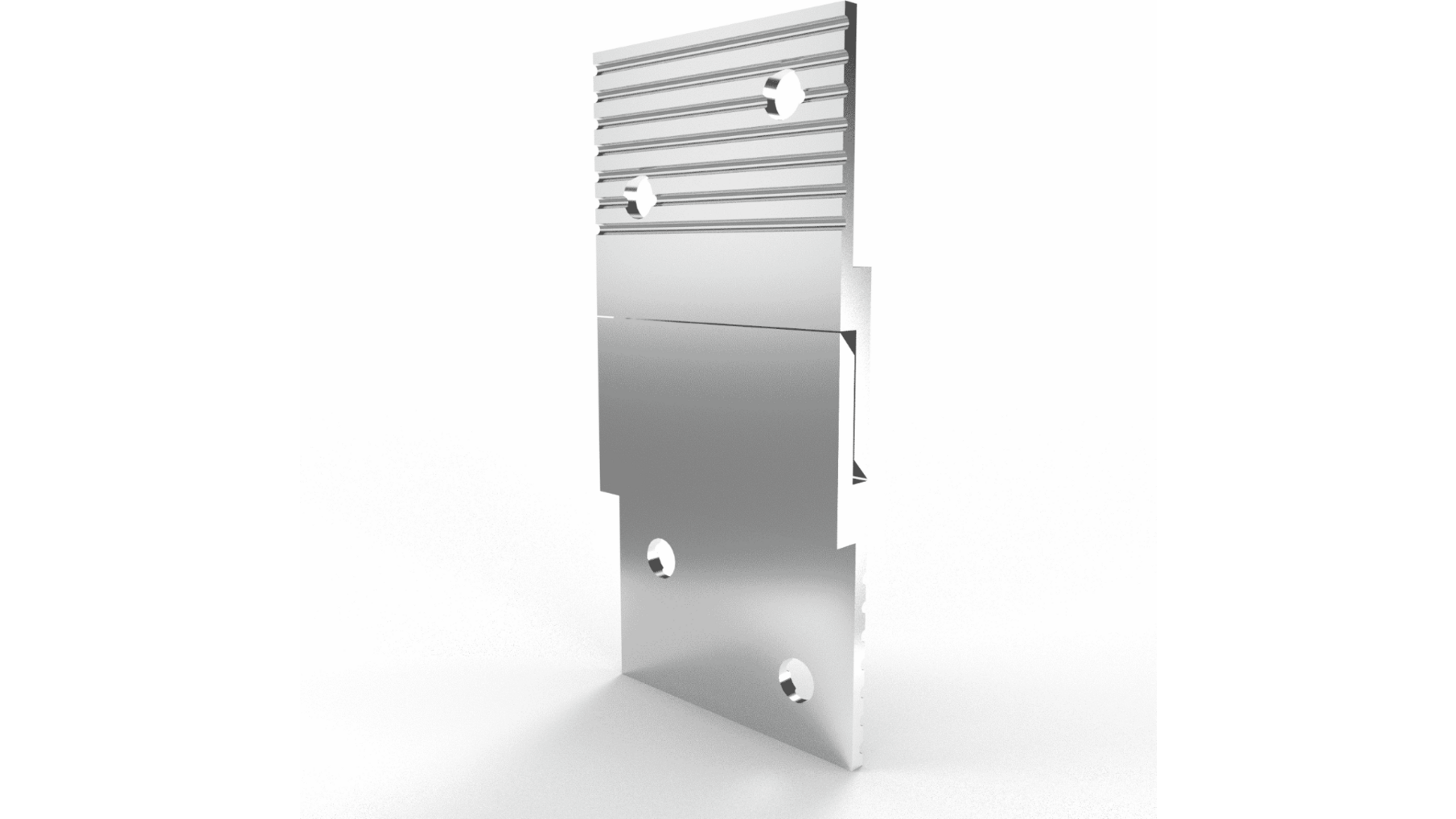 Paneelprofiel aluminium MF625 lengte1250mm, diepte 5.08mm