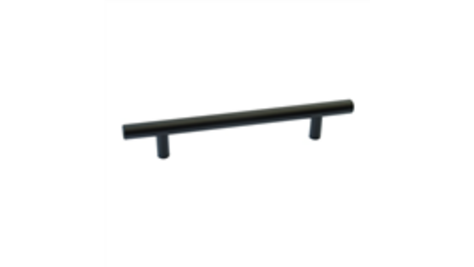 Relinggreep 12x380mm, hoh. 320mm zwart gelakt, hoogte 32mm