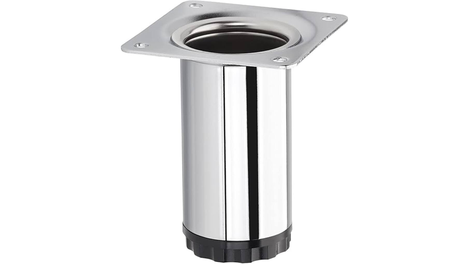 Meubelpoot diameter 40mm glans chroom hoogte 80mm