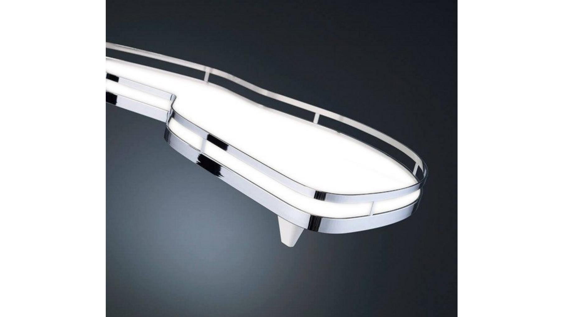 Lemans II ARENA STYLE links deur 600mm wit/chr.soft close