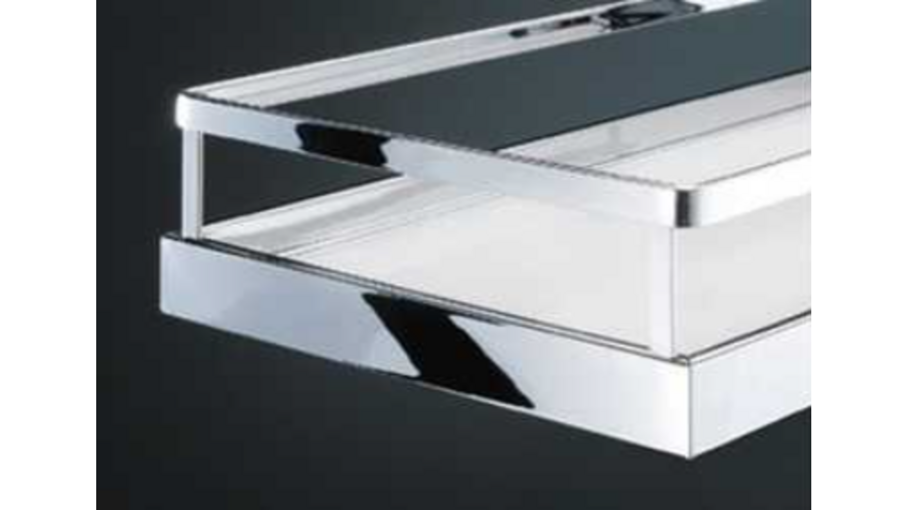 Inhangmand chroom/wit kast buitenmaat 600mm Arena Style