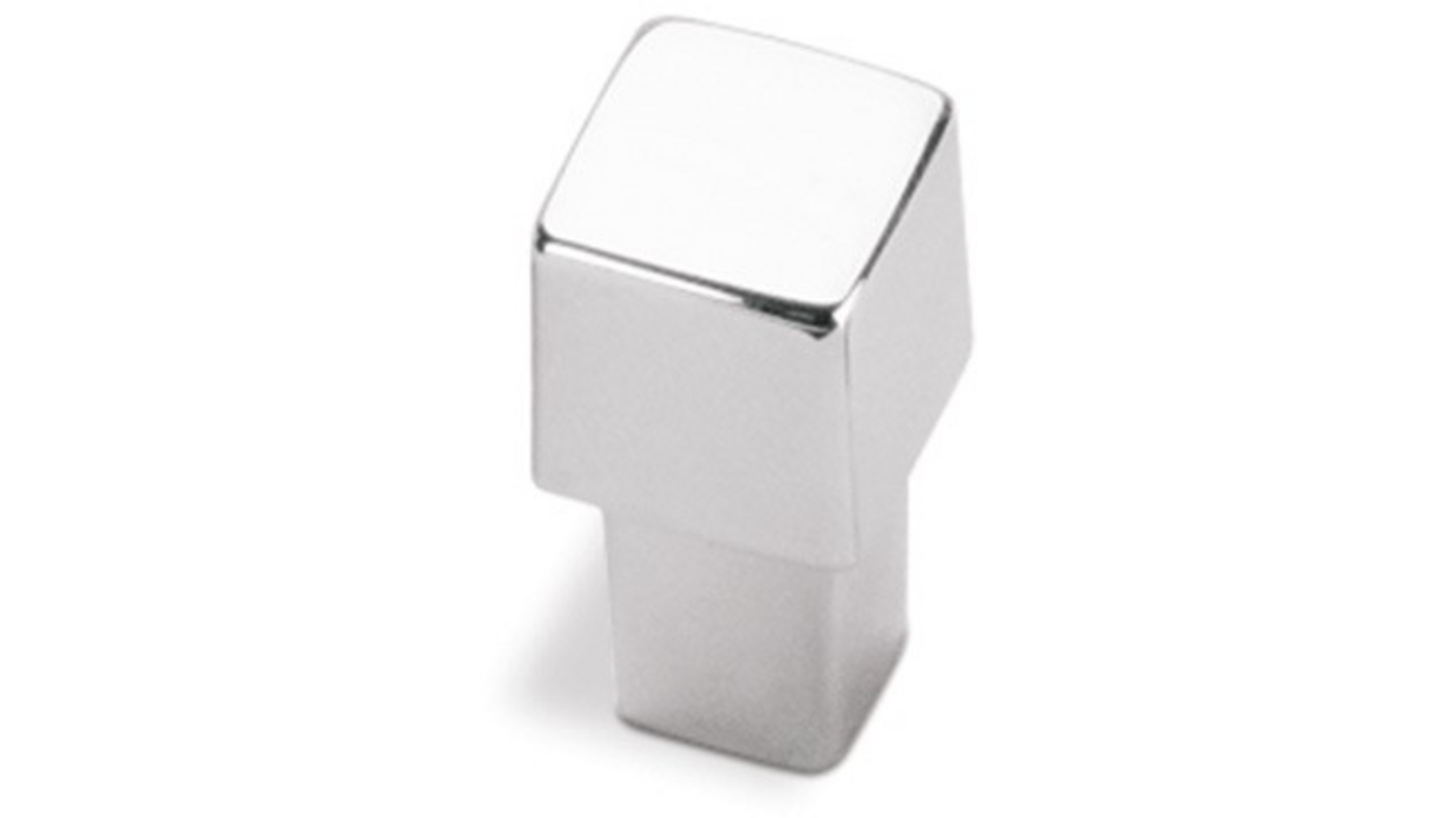 Knop SQAURE glans chroom 12x12mm