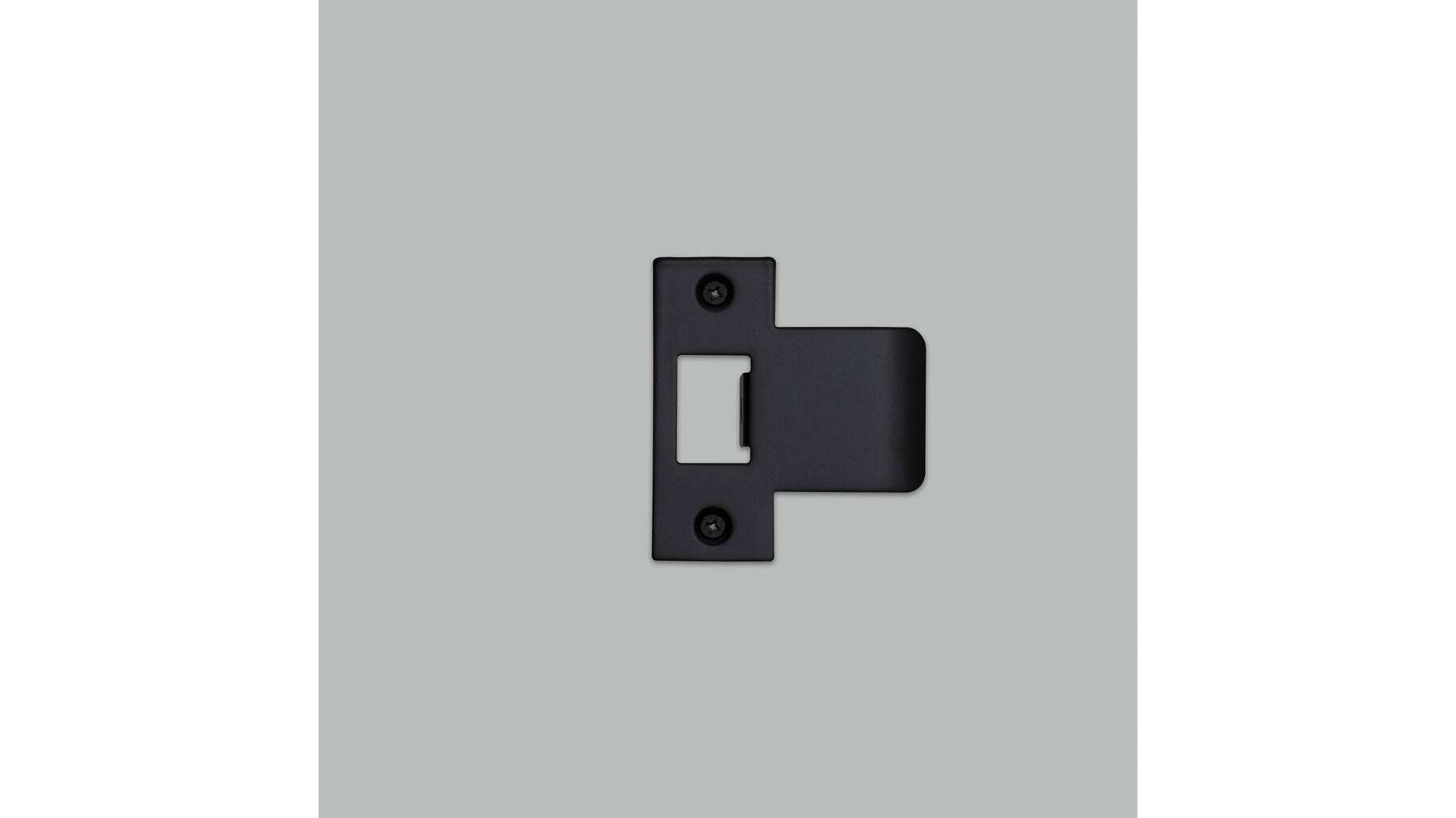 Strike Plate Kit/T Shaped/3 Inch Door/Black