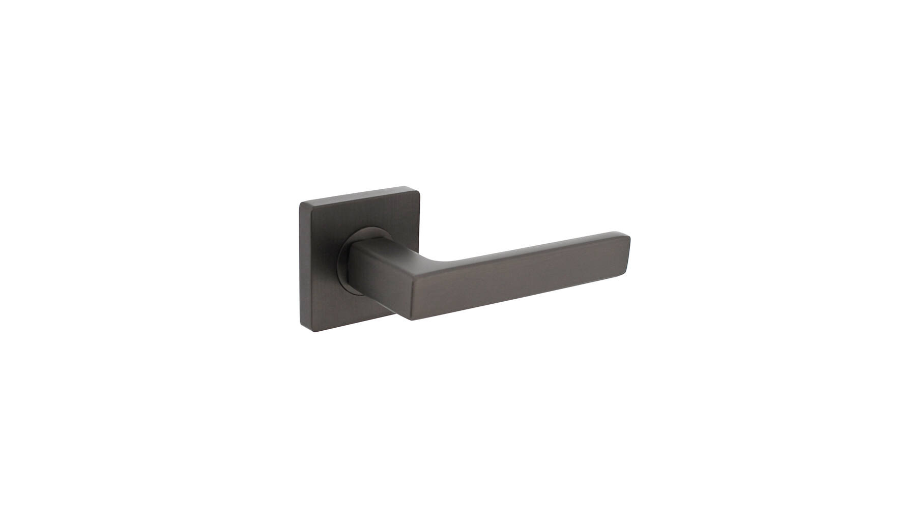 Deurkruk Hera op vierkante rozet 55x55x10 mm antracietgrijs