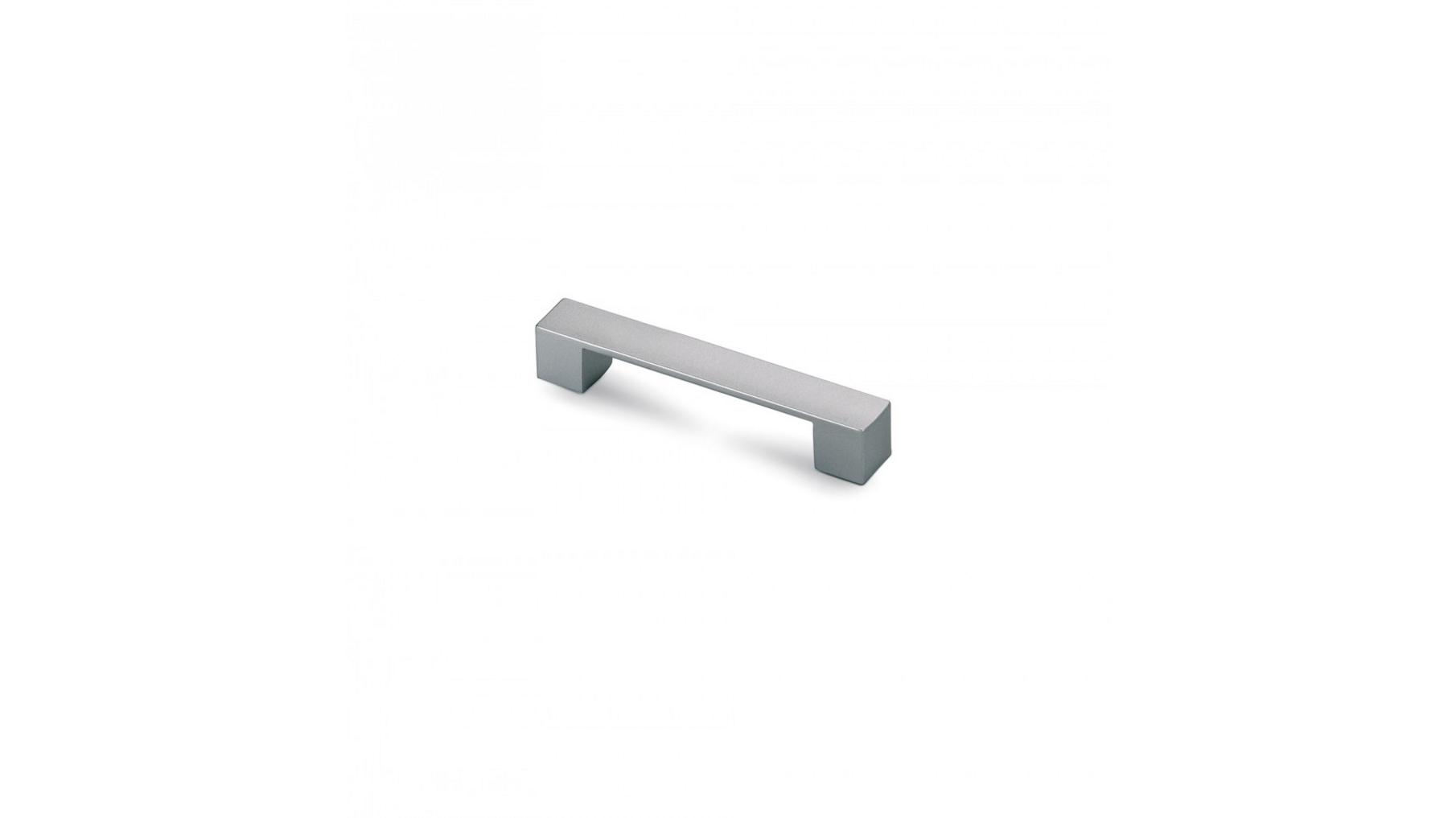 Greep BLOCK mat aluminium129x18mm, hartmaat 96mm