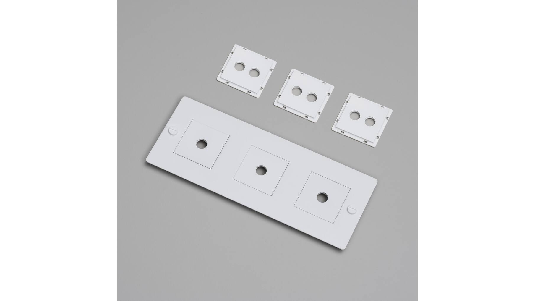 3G Wall Plate/Horizontal/White