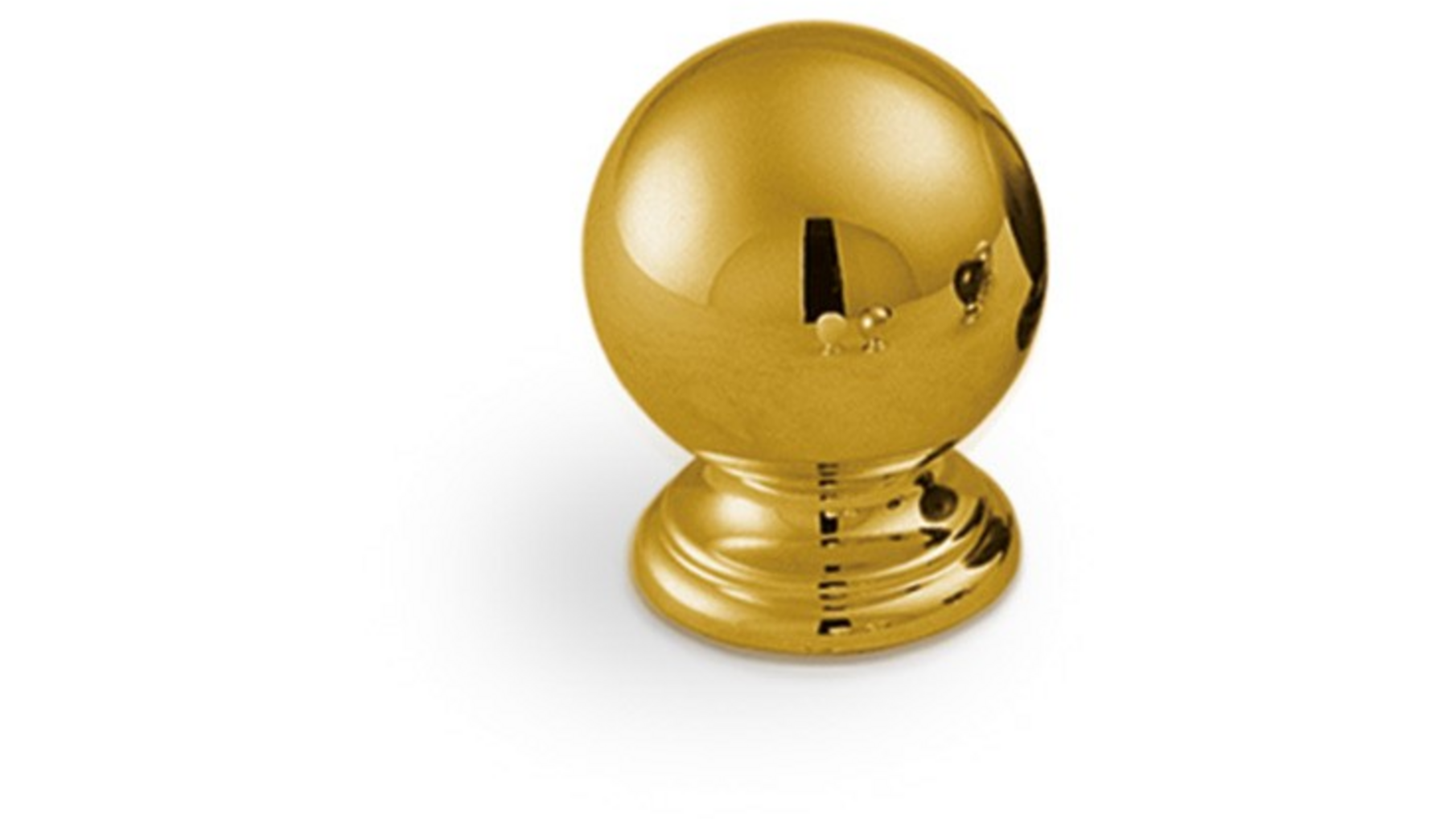 Knop METAL 835 verguld 33mm