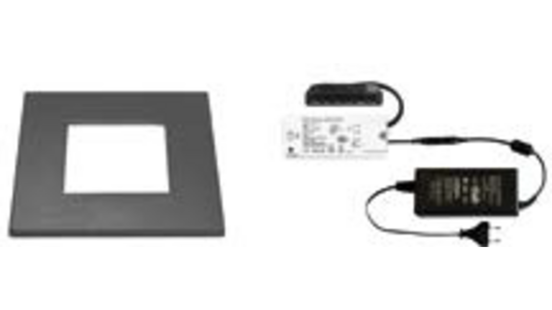 1x Quadrum mat zwart 12V+ ZigBee ontvanger+ Driver 24W